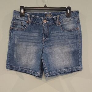 Jade Jean Brand Denim Shorts with Distressed Look Women's Size 9/10